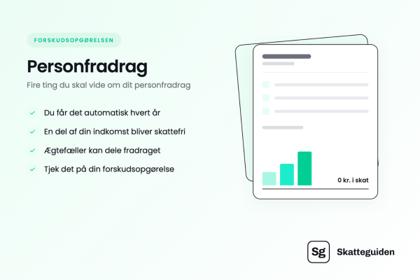Illustration af personfradrag, og lidt fakta omkring det
